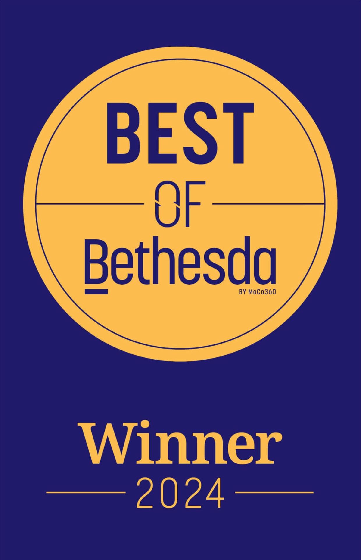 Best of Bethesda Award Recipient, Bethesda Magazine